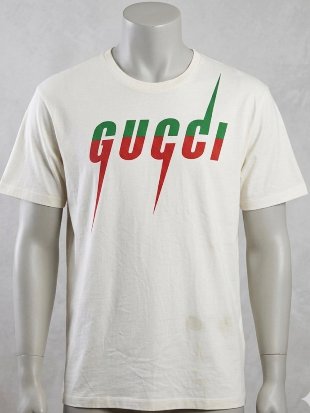 Gucci Lightning Logo Graphic Tee XL Made In Italy